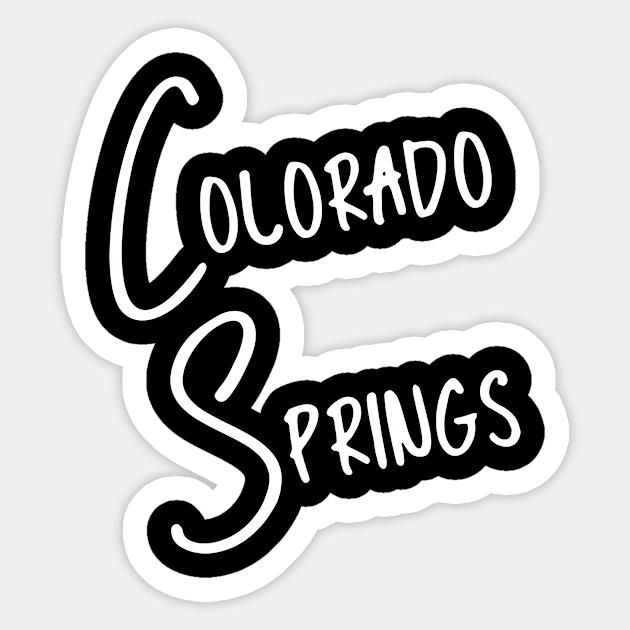 Colorado Springs Sticker by helloshirts